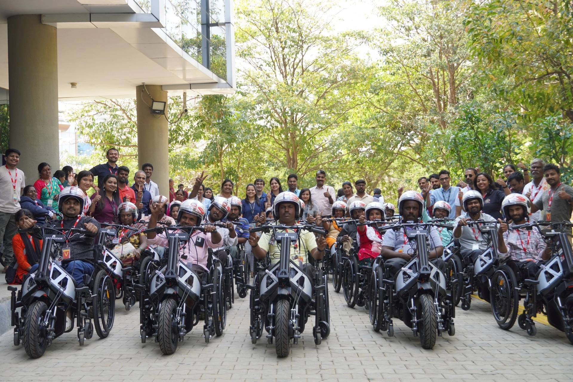 Battery operated wheelchairs rally