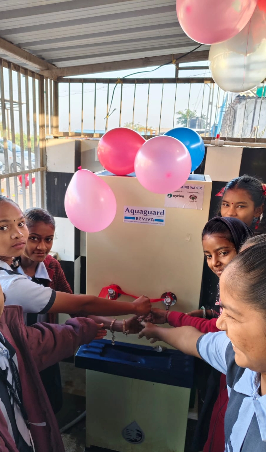 Kids using RO unit